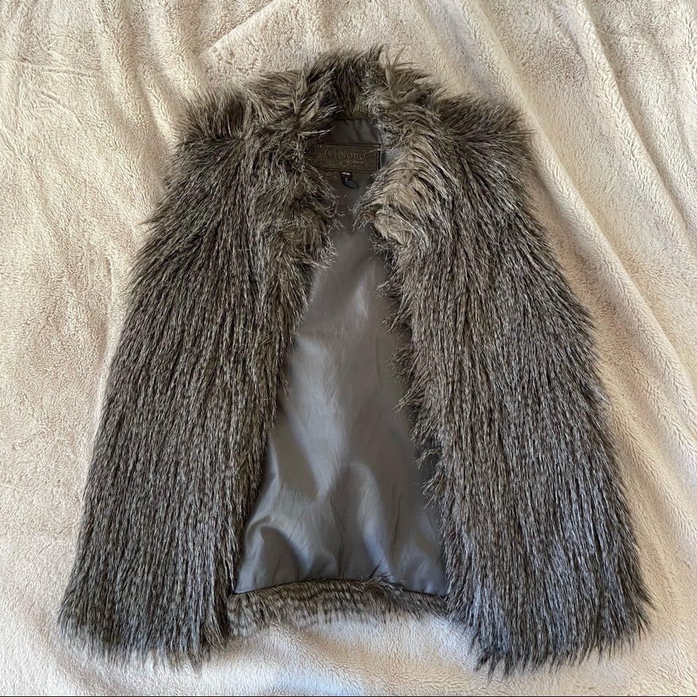 Faux fur vest